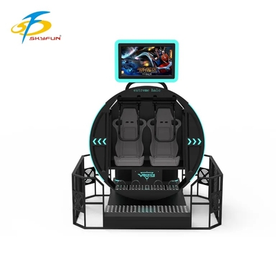 SKYFUN 360° Full-Rotation VR Motion Simulator Ride. یک صندلی واقعی مجازی غوطه ور با پلت فرم پویا، محتوای بازی AR/VR، هدست 4K، ردیابی حرکت، بازخورد خفشی و پشتیبانی از چند نفره