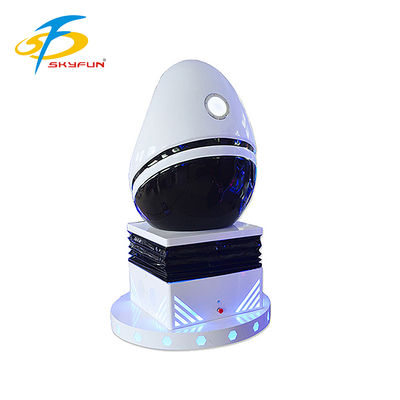 Premium 9D VR Egg Cinema Simulator – Single Seat Virtual Reality Theater Machine for Mall, Arcade & Gaming Center | 4D Motion, 100+ VR Movies & Games, Touchscreen, Deepoon VR