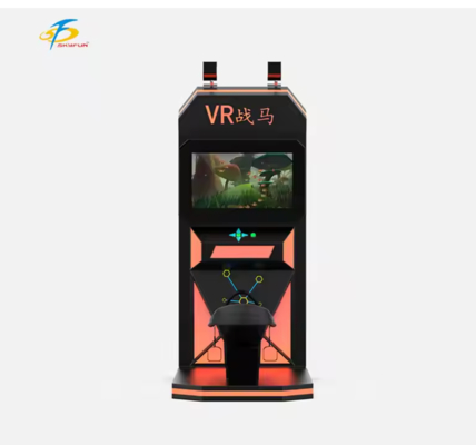 VR Riding Horse Simulator صندلی واقعی حرکت سوئیچ، هدفون وایرلس VR HTC Vive، مانیتور 32 اینچی