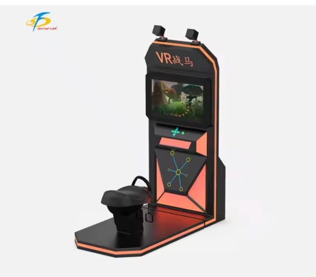VR Riding Horse Simulator صندلی واقعی حرکت سوئیچ، هدفون وایرلس VR HTC Vive، مانیتور 32 اینچی