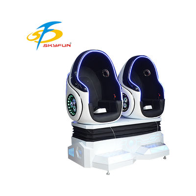 9D VR Egg Cinema Double Seats – Immersive VR Motion Chair with 100+ Movies & 15 Games, Dynamic Seats, Air & Vibration Effects for Arcades