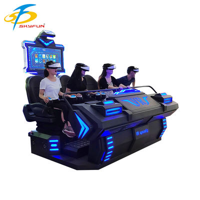 سینمای 4 صندلی 9D VR ️ تئاتر VR غوطه ور چند نفری با 100+ فیلم و 15 بازی تعاملی ، عینک های Deepoon VR