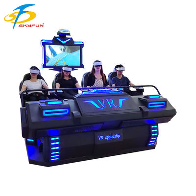 سینمای 4 صندلی 9D VR ️ تئاتر VR غوطه ور چند نفری با 100+ فیلم و 15 بازی تعاملی ، عینک های Deepoon VR