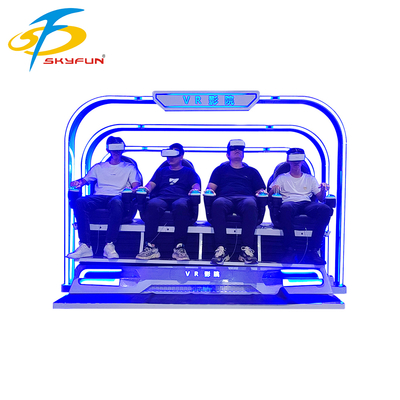 صندلی سینمای 4 صندلی 9D VR ️ شبیه ساز VR چند نفره با 100+ فیلم ، 15 بازی تعاملی ، عینک Deepon VR