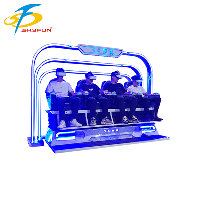 صندلی سینمای 4 صندلی 9D VR ️ شبیه ساز VR چند نفره با 100+ فیلم ، 15 بازی تعاملی ، عینک Deepon VR