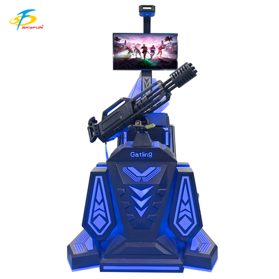 9D VR Gatling Shooting Simulator   HTC Vive VR Gun Game با صفحه نمایش LCD 42 اینچی، 5 بازی هیجان انگیز