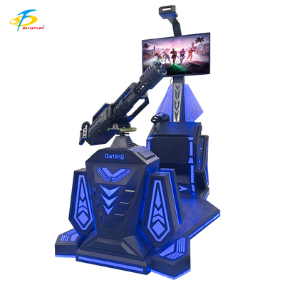 9D VR Gatling Shooting Simulator   HTC Vive VR Gun Game با صفحه نمایش LCD 42 اینچی، 5 بازی هیجان انگیز