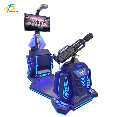 9D VR Gatling Shooting Simulator   HTC Vive VR Gun Game با صفحه نمایش LCD 42 اینچی، 5 بازی هیجان انگیز