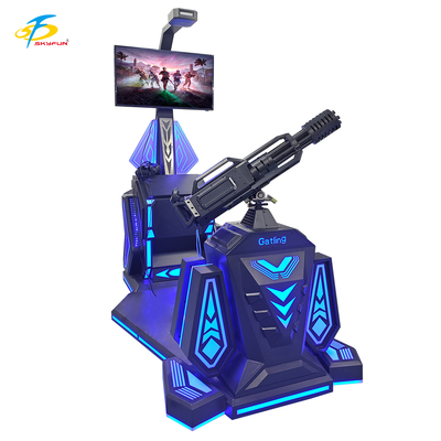 9D VR Gatling Shooting Simulator   HTC Vive VR Gun Game با صفحه نمایش LCD 42 اینچی، 5 بازی هیجان انگیز
