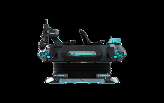 شبیه ساز سینمای واقعیت مجازی سفارشی FUN UFO 5 نفره | سواری حرکتی 9D VR چند نفره با عینک DPVR، مانیتور 32 اینچی، حلقه سیم Sempre قابل اعتماد و سیستم حرکتی بزرگ – SKYFUN