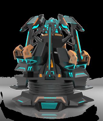 شبیه ساز سینمای واقعیت مجازی سه نفره Fun Star Tower | طراحی انحصاری 9-DOF حرکتی، نمایشگر 360 درجه، جلوه های ویژه چندگانه، عینک DPVR و سواری فراگیر 3 نفره – تولید کننده SKYFUN