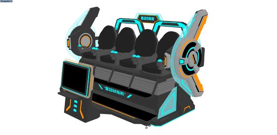 شبیه ساز سینمای واقعیت مجازی 4 نفره FUN Cinema | سواری حرکتی 9D VR چند نفره با صفحه نمایش بزرگ جلو، طراحی اتصال، عینک DPVR و جلوه های ویژه پویا - تولید کننده SKYFUN