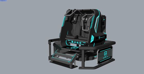 شبیه ساز واقعیت مجازی ستاره چرخان سرگرم کننده 2 نفره | چرخش 360 درجه نامحدود، طراحی جمع و جور، 20 بازی با جلوه های ویژه، عینک DPVR E3S و مانیتور 32 اینچی - تولید کننده SKYFUN