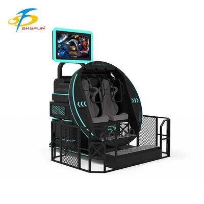 SKYFUN 360° Full-Rotation VR Motion Simulator Ride. یک صندلی واقعی مجازی غوطه ور با پلت فرم پویا، محتوای بازی AR/VR، هدست 4K، ردیابی حرکت، بازخورد خفشی و پشتیبانی از چند نفره